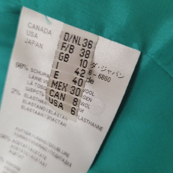 Laurel by Escada Virgin Wool Blazer Sz 8 - Picture 8 of 12